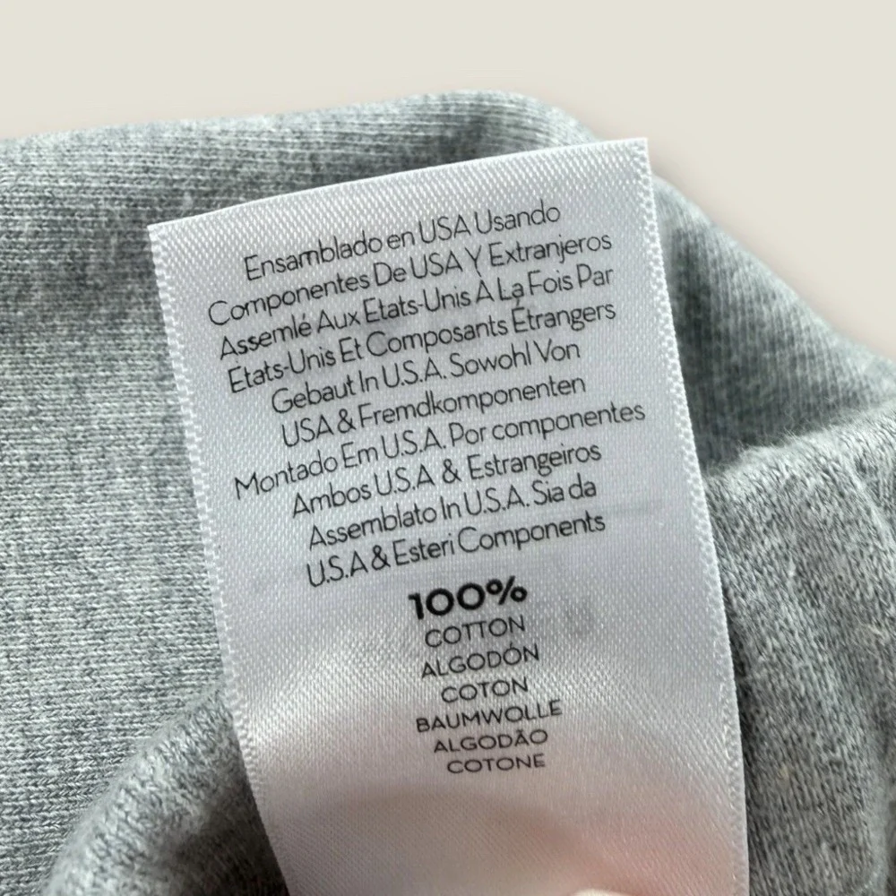 MOTHER MOVE IT The Drop Off Sweatpants Heather Grey 100% Cotton‎ NWT Size Small
